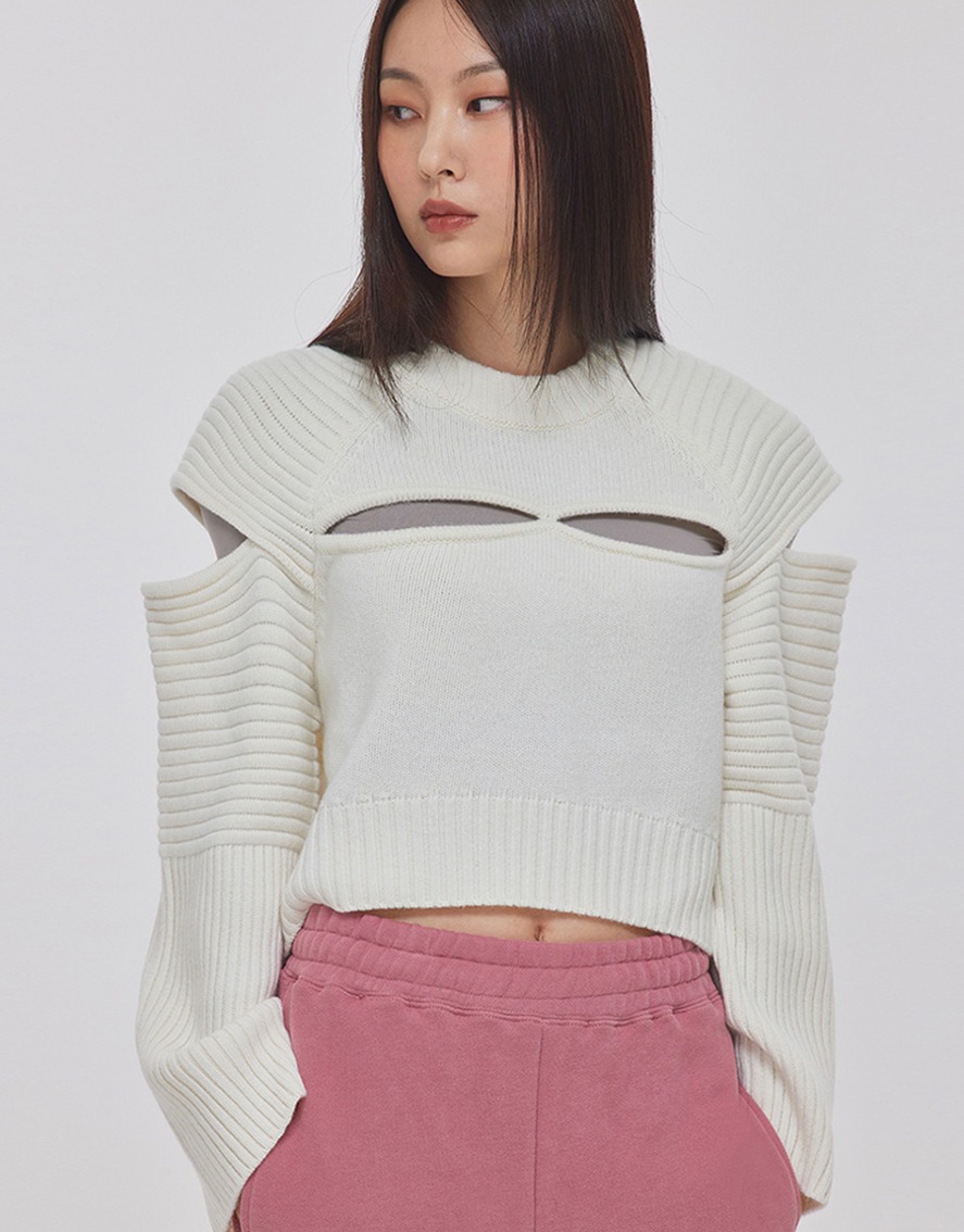CUTOUT FISHER OVERSIZED KNIT TOP
